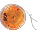 2 Pack Durable Orange Color Plastic Light-Up Yo-Yo With Steel Axle For Games, Everyday Toy, Gift Or Party Favor – By Kidsco