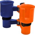 ROBOCUP, ORANGE&NAVY, 12 Colors, Best Cup Holder for Drinks, Fishing Rod/Pole, Boat, Beach Chair/Golf Cart/Wheelchair/Walker/Drum Sticks/Microphone Stand