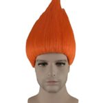 Troll Style Wig Elf Pixie Gnome Color ORANGE Kid BA HM-090