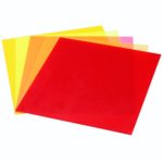 Neewer® 7″x8″/18 x20 cm Transparent Color Correction Lighting Gel Filter Set Pack of 5 Gel Sheet for Photo Studio Strobe Flash Light (Red,Orange,Golden,Yellow,&Magenta)