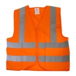 Neiko 53967A High Visibility Safety Vest with 2 Pockets, ANSI/ ISEA Standard | Color Neon Orange | Size L