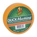 Duck Masking 240883 Orange Color Masking Tape, .94-Inch by 30 Yards