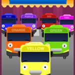Colorful Buses for Children to Learn Colors