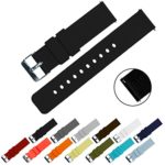 BARTON Quick Release Silicone – Choice of Color & Width (16mm, 18mm, 20mm or 22mm) – Silky Soft Rubber Watch Bands