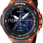 Casio Men’s ‘PRO TREK’ Quartz Resin Outdoor Smartwatch, Color:Orange (Model: WSD-F20-RGBAU)