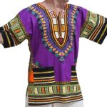 RaanPahMuang Unisex African Bright Dashiki Cotton Shirt Variety Colors