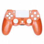 Mod Freakz Shell/Button Kit Color and White Collection – Orange White (NOT A CONTROLLER, For PS4 Gen 1 Controllers ONLY)