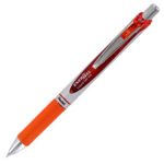 Pentel EnerGel Deluxe RTX Retractable Liquid Gel Pen 0.7mm, Orange Color 1 Pcs