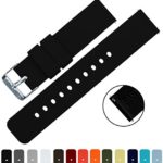 BARTON Silicone Quick Release – 24mm Width – Choice of Color – Silky Soft Rubber Watch Bands