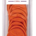 Dog Boots Disposable, Reusable, Waterproof Pawz Set of 12 Color: Orange Size:X-Small Pack of 2