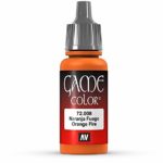 Vallejo Game Color Orange Fire Paint, 17ml