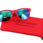 MJ Eyewear Neon Retro Sunglasses Color Mirror Lens