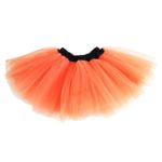Taiycyxgan Girl’s Black Waist Tutu Assorted Colors Ballet Dance Mini Skirts (Orange) Onesize