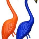 Pink Inc. ORRB Flamingos, Orange-Royal Blue, Pair of 1