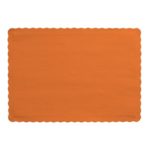 Creative Converting 50 Count Touch of Color Paper Placemats, Sunkissed Orange