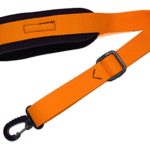 Orange Neoprene padded Saxophone strap in 22 colors, locking swivel snaphook for Alto Tenor or Soprano Sax Model SSXW by Legacystraps