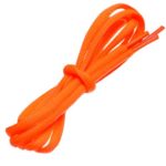 BIRCH’s Oval Shoelaces 27 Colors Half Round 1/4″ Shoe Laces 4 Different Lengths (45.5″ (115cm) – L, Neon Orange)