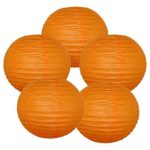 Just Artifacts 12″ Red Orange Paper Lanterns (Set of 5) – Click for more Chinese/Japanese Paper Lantern Colors & Sizes!