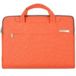 Sound harbor-Laptop Bag 15 Inch Laptop Multi-functional ,Suit Fabric, Portable Laptop Carrying Bag (B-Orange Color)