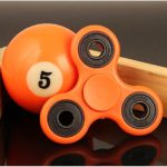 Magic Fidget Hand spinner Triangle Spinner Fingertip gyroscope Toy Focus Kids and Adult Anxiety Stress Relief toys Adult Funny Toys and Gifts Max Colors Orange Color Shell