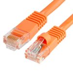 Cmple – RJ45 CAT5 CAT5E ETHERNET LAN NETWORK CABLE -25 FT Orange