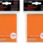 (100x) Ultra PRO Orange Deck Protectors Sleeves Standard MTG Colors