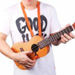 CYC Music Ukulele Straps Japanese style Solid color 100% cotton – Orange