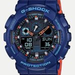 Casio Men’s ‘G SHOCK’ Quartz Resin Casual WatchMulti Color (Model: GA-100L-2ACR)