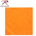 Rothco Solid Colors Bandana, Blaze Orange, 27” x 27”