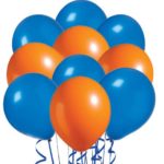 Perfect Color Inflatables Orange and Blue Variety Pack of 20