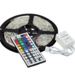GenLed Led Strip Lights,LED Strip Lights SMD 5050 Waterproof 16.4ft 5M 300leds RGB Color Changing Flexible LED Rope Lights with 44Key Remote +IR Control Box