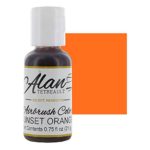 Sunset Orange Premium Airbrush Food Color, 3/4 Ounce by Chef Alan Tetreault