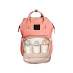 Huluwa Diaper Bag Multi-Function Waterproof Travel Backpack Nappy Bags for Baby Care, Large Capacity, Stylish and Durable, Orange