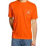 Carhartt Men’s High Visibility Force Color Enhanced Short Sleeve Tee,Brite Orange,X-Large