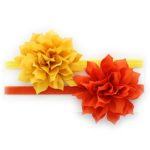 My Lello Baby Petal Flower Headbands Mixed Colors 2-Pack (Yellow/Orange)