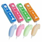Controller & Nunchuk Silicone Skins for Nintendo Wii, 4-Pack, Assorted Colors