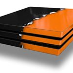 WraptorSkinz PS4 Pro Skin Ripped Colors Black Orange – Decal Style Skin Wrap fits Sony PlayStation 4 Pro Console