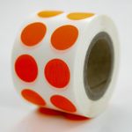 1000 Light Orange Flourescent Color Dots by TotalPack: 1/2″ Sticky Round Labels For Your Every Need! Premium Round Dot Stickers Feature Easy Peel & Apply Roll – Moving Storage Inventory & more 1 Roll