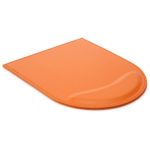 KINGFOM PU Leather Mouse Pad Mice Pad Mat with Wrist Comfort Rest Computer Desk Stationery Accessories Colors (Orange)