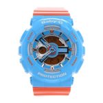 Casio Baby-G NEO POP COLOUR Series Blue Orange Womens Resin Watch BA110NC-2A World Time Shock Water Resistant Alarm
