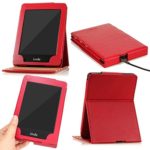 MoKo Case for Kindle Paperwhite, Premium Vertical Flip Cover with Auto Wake / Sleep for Amazon All-New Kindle Paperwhite (Fits All 2012, 2013, 2015 and 2016 Versions), RED