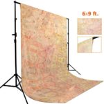 Julius Studio 6 x 9 ft. Tie Dye Pattern Orange, Pink, Yellow, Red, Warm Color, Chromakey Photo Video Studio Fabric Backdrop, Background Screen, Pure Fabric Muslin, Photography Studio, JSAG202