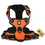 OLizee™ New Front Range No Pull Dog Harness Outdoor Adventure 3M Reflective Pet Vest with Handle Adjustable Protective Nylon Walking Pet Harness Variety of Sizes and Colors,Orange XS