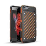 4.7″ iPhone 6s Case,Zisure [Z-Sword] 2 in 1 Collision Colors Double Layer Shockproof Full Protection Colorful Cellphone Case for Apple iPhone (Orange – iPhone 6/6s (4.7″))