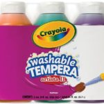 Crayola; Arista II Washable Tempera Paint; Secondary Colors (Orange, Green, Violet), Art Tools; 3 ct 8-OZ Bottles; Great for Classroom Projects
