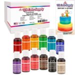 12 Food Color-US Cake Supply by Chefmaster Liqua-Gel Paste Cake Food Coloring Set – The 12 Most Popular Colors in 0.75 fl. oz. (20ml) Bottles