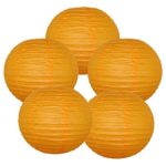 Just Artifacts 18″ Orange Paper Lanterns (Set of 5) – Click for more Chinese/Japanese Paper Lantern Colors & Sizes!