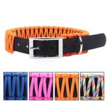 SOMA Paracord Dog Collar Adjustable Pet Collars with Buckle for Medium Large Dogs 4 Colors(Orange)