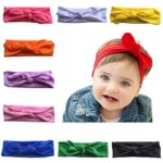 Arlai 10 Color Baby Rabbit Ear Headband Headwrap Turban Set Of 10