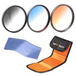 52mm graduated nd filter, K&F Concept 52mm Slim Graduated Color Lens Filter Kit Neutral Density(ND4) Orange Blue lens Filters Set For Nikon DSLR Cameras + Filter Pouch